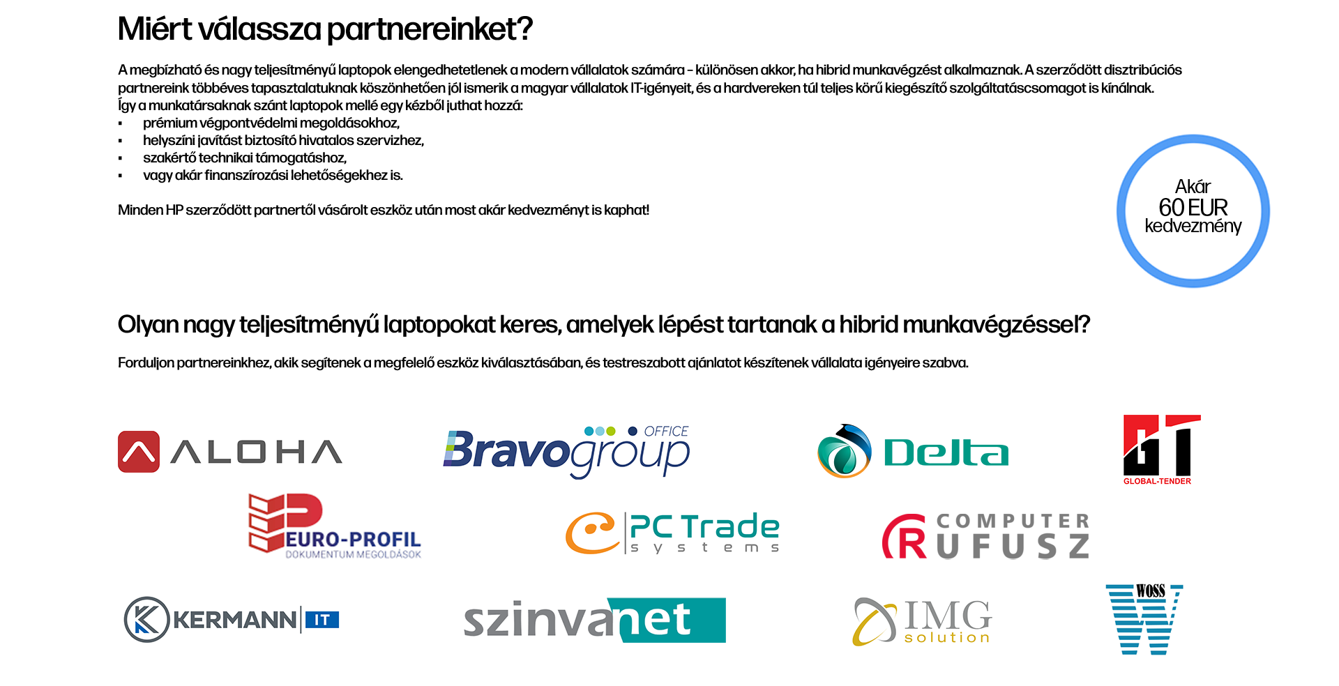 HP Üzleti Partnereink